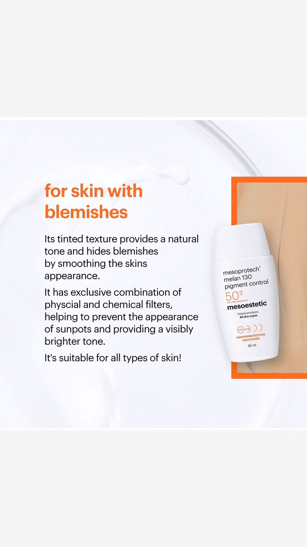 Mesoestetic Mesoprotech Melan 130 Pigment Control Sun Protection